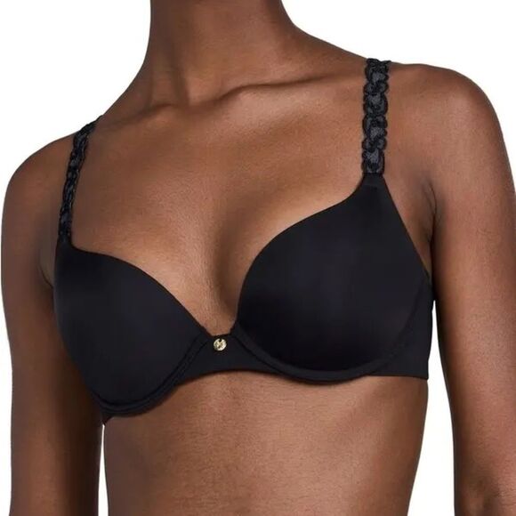 Natori Pure Luxe Seamless Full-Busted Underwire U-Back Contour T-Shirt Bra, 34C - Picture 1 of 4